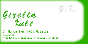 gizella kult business card